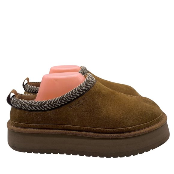 Koolaburra by UGG Burree Platform Shearling Leather Chestnut Women’s Sz 11. #34 - Picture 1 of 11